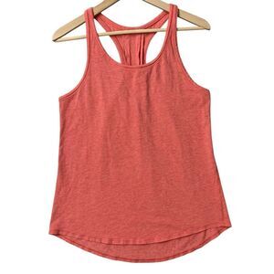 Lululemon Women’s Yogi Everyday Tank Top Heathered Cape Red Activewear No Tag